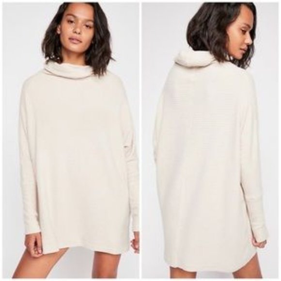 Free People Sweaters - Free People Kitty Thermal Cowl Neck Sweater XL NEW
